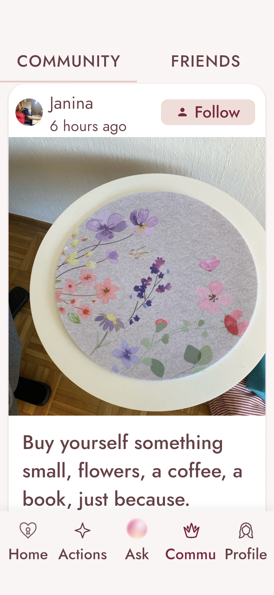 Courage Posts — share wins with the community